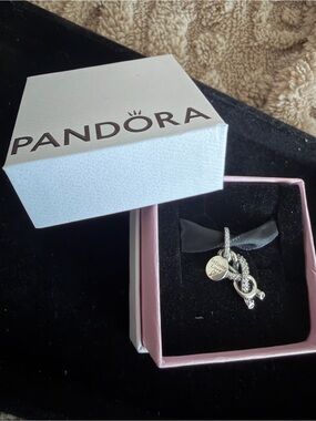 Pavé Infinity Knot Dangle Charm